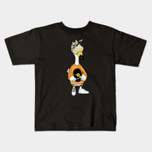 Super dope Slluks character gangster duckie chilling illustration Kids T-Shirt